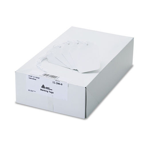 Medium-weight White Marking Tags, 3 1/4 X 1 15/16, 1,000/box Medium-weight White Marking Tags, 3 1/4 X 1 15/16, 1,000/box
