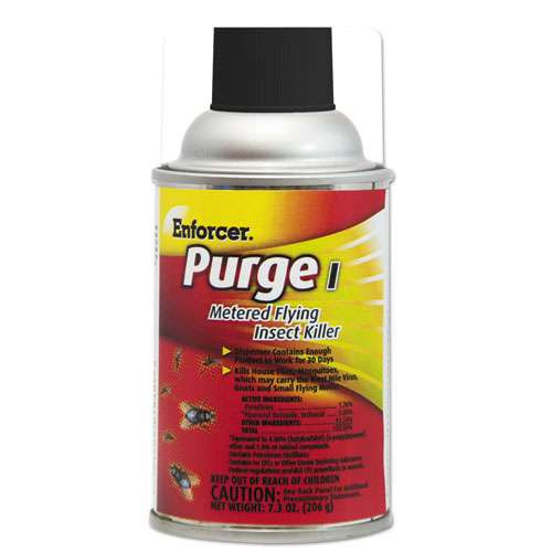 Purge I Metered Flying Insect Killer, 7.3 Oz Aerosol, Unscented, 12/carton