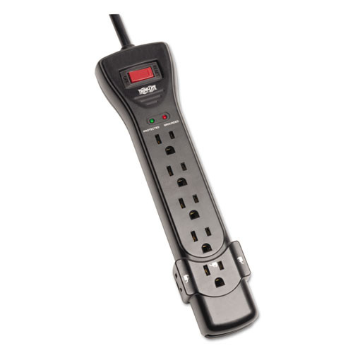 Protect It! Surge Protector, 7 Outlets, 7 Ft Cord, 2160 Joules, Black Protect It! Surge Protector, 7 Outlets, 7 Ft Cord, 2160 Joules, Black