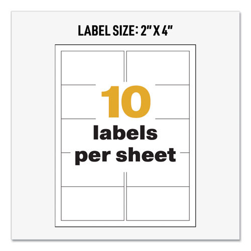 Ultraduty Ghs Chemical Waterproof And Uv Resistant Labels, 2 X 4, White, 10/sheet, 50 Sheets/box Ultraduty Ghs Chemical Waterproof And Uv Resistant Labels, 2 X 4, White, 10/sheet, 50 Sheets/box