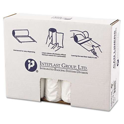 High-density Interleaved Commercial Can Liners, 45 Gal, 14 Microns, 40" X 48", Clear, 250/carton High-density Interleaved Commercial Can Liners, 45 Gal, 14 Microns, 40" X 48", Clear, 250/carton
