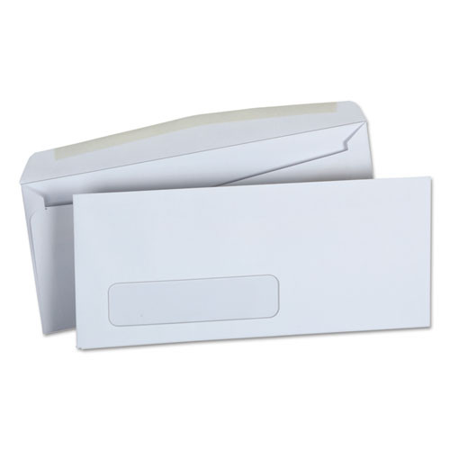 Business Envelope, Address Window, #10, Monarch Flap, Gummed Closure, 4.13 X 9.5, White, 500/box