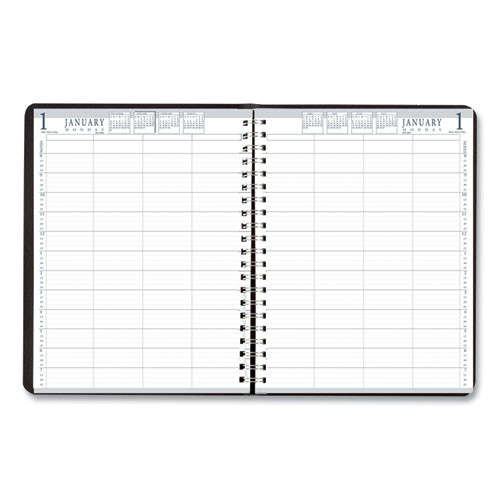 Eight-person Group Practice Daily Appointment Book, 11 X 8.5, Black Cover, 12-month (jan To Dec): 2025 Eight-person Group Practice Daily Appointment Book, 11 X 8.5, Black Cover, 12-month (jan To Dec): 2025