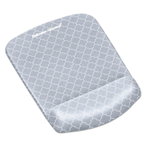 Plushtouch Mouse Pad With Wrist Rest, 7.25 X 9.37, Lattice Design Plushtouch Mouse Pad With Wrist Rest, 7.25 X 9.37, Lattice Design