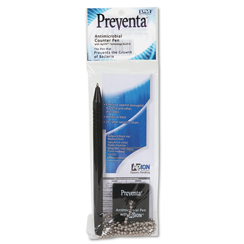 Preventa Standard Ballpoint Counter Pen, Medium 1 Mm, Black Ink, Black Preventa Standard Ballpoint Counter Pen, Medium 1 Mm, Black Ink, Black