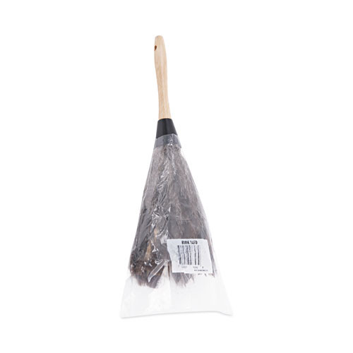 Professional Ostrich Feather Duster, Gray, 14" Length, 6" Handle Professional Ostrich Feather Duster, Gray, 14" Length, 6" Handle