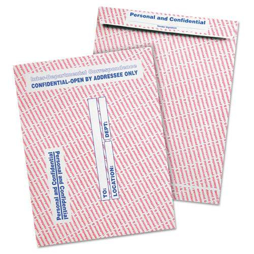 Gray/red Paper Gummed Flap Personal And Confidential Interoffice Envelope, #97, 10 X 13, Gray/red, 100/box Gray/red Paper Gummed Flap Personal And Confidential Interoffice Envelope, #97, 10 X 13, Gray/red, 100/box
