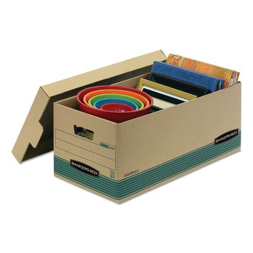 Stor/file Medium-duty 100% Recycled Storage Boxes, Legal Files, 15.88" X 25.38" X 10.25", Kraft/green, 12/carton Stor/file Medium-duty 100% Recycled Storage Boxes, Legal Files, 15.88" X 25.38" X 10.25", Kraft/green, 12/carton