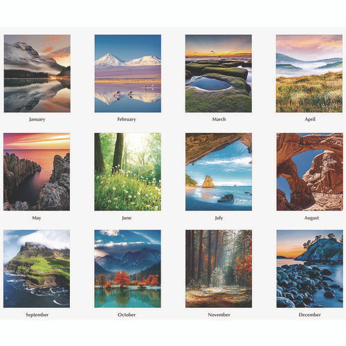 Earthscapes Recycled Desk Tent Monthly Calendar, Scenic Photography, 8.5 X 4.5, White Sheets, 12-month (jan To Dec): 2025 Earthscapes Recycled Desk Tent Monthly Calendar, Scenic Photography, 8.5 X 4.5, White Sheets, 12-month (jan To Dec): 2025