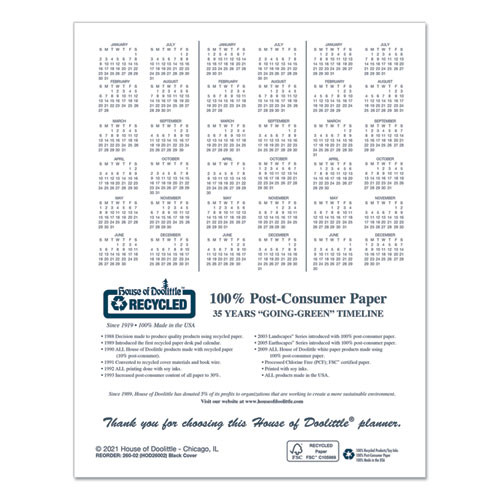 Recycled Ruled 14-month Planner With Stitched Leatherette Cover, 11 X 8.5, Black Cover, 14-month (dec To Jan): 2022 To 2024 Recycled Ruled 14-month Planner With Stitched Leatherette Cover, 11 X 8.5, Black Cover, 14-month (dec To Jan): 2022 To 2024