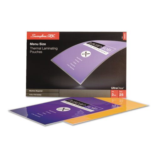 Ultraclear Thermal Laminating Pouches, 3 Mil, 11.5" X 17.5", Gloss Clear, 25/pack Ultraclear Thermal Laminating Pouches, 3 Mil, 11.5" X 17.5", Gloss Clear, 25/pack