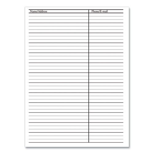 Recycled Weekly Appointment Book Ruled Without Appointment Times, 8.75 X 6.88, Black Cover, 12-month (jan To Dec): 2025 Recycled Weekly Appointment Book Ruled Without Appointment Times, 8.75 X 6.88, Black Cover, 12-month (jan To Dec): 2025
