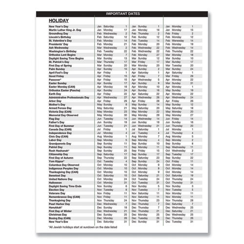 Recycled Weekly Appointment Book Ruled Without Appointment Times, 8.75 X 6.88, Black Cover, 12-month (jan To Dec): 2025 Recycled Weekly Appointment Book Ruled Without Appointment Times, 8.75 X 6.88, Black Cover, 12-month (jan To Dec): 2025