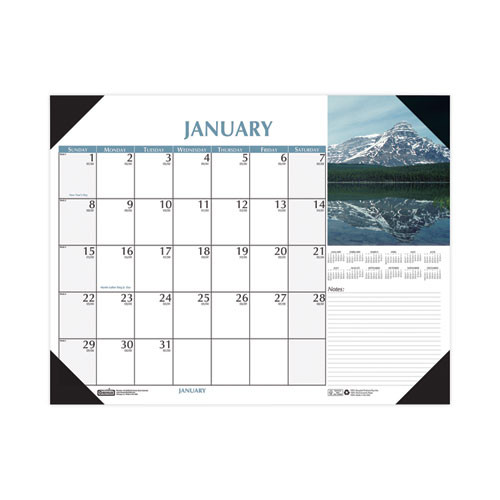 Earthscapes Scenic Desk Pad Calendar, Scenic Photos, 18.5 X 13, White Sheets, Black Binding/corners,12-month (jan-dec): 2026 Earthscapes Scenic Desk Pad Calendar, Scenic Photos, 18.5 X 13, White Sheets, Black Binding/corners,12-month (jan-dec): 2026