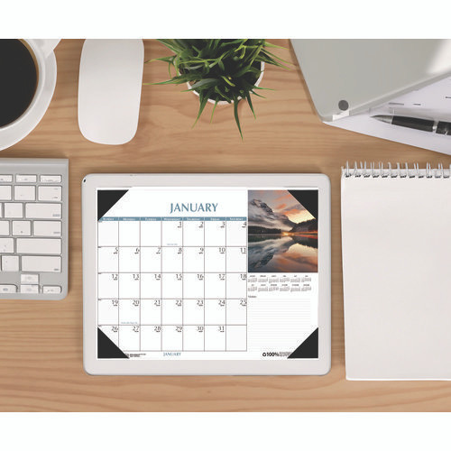 Earthscapes Scenic Desk Pad Calendar, Scenic Photos, 18.5 X 13, White Sheets, Black Binding/corners,12-month (jan-dec): 2026 Earthscapes Scenic Desk Pad Calendar, Scenic Photos, 18.5 X 13, White Sheets, Black Binding/corners,12-month (jan-dec): 2026
