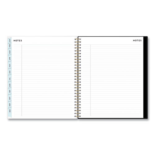 Baccara Dark Monthly Planner, Floral Artwork, 10 X 8, Gray/black/gold Cover, 12-month (jan To Dec): 2025 Baccara Dark Monthly Planner, Floral Artwork, 10 X 8, Gray/black/gold Cover, 12-month (jan To Dec): 2025
