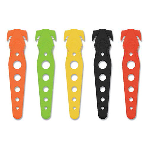 Safety Cutter, 5.75", Assorted, 5/pack Safety Cutter, 5.75", Assorted, 5/pack