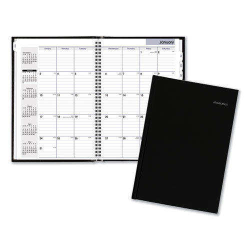 Dayminder Hard-cover Monthly Planner, Ruled Blocks, 11.78 X 5, Black Cover, 14-month (dec To Jan): 2022 To 2024 Dayminder Hard-cover Monthly Planner, Ruled Blocks, 11.78 X 5, Black Cover, 14-month (dec To Jan): 2022 To 2024