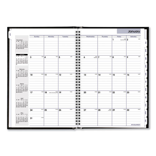 Dayminder Hard-cover Monthly Planner, Ruled Blocks, 11.78 X 5, Black Cover, 14-month (dec To Jan): 2022 To 2024 Dayminder Hard-cover Monthly Planner, Ruled Blocks, 11.78 X 5, Black Cover, 14-month (dec To Jan): 2022 To 2024