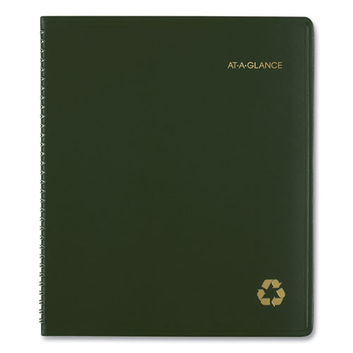 Recycled Monthly Planner, 11 X 9, Green Cover, 13-month: Jan 2025 To Jan 2026 Recycled Monthly Planner, 11 X 9, Green Cover, 13-month: Jan 2025 To Jan 2026