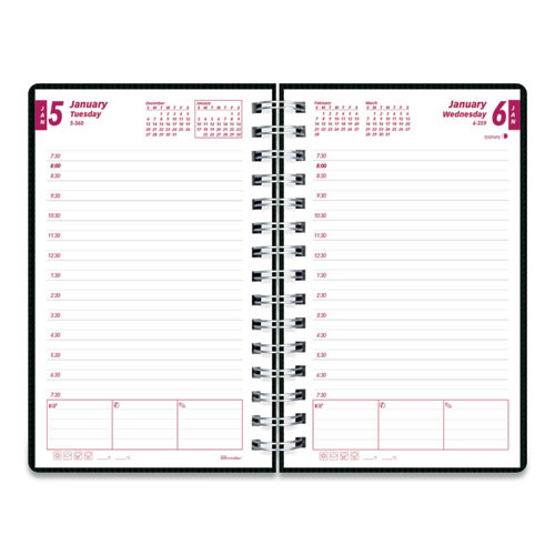 Duraflex Daily Planner, 8 X 5, Black Cover, 12-month (jan To Dec): 2025 Duraflex Daily Planner, 8 X 5, Black Cover, 12-month (jan To Dec): 2025