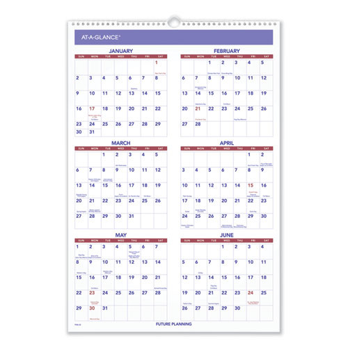 Three-month Wall Calendar, 15.5 X 22.75, White Sheets, 12-month (jan To Dec): 2026 Three-month Wall Calendar, 15.5 X 22.75, White Sheets, 12-month (jan To Dec): 2026