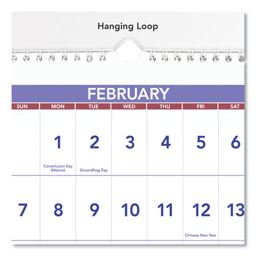 Deluxe Three-month Reference Wall Calendar, Horizontal Orientation, 24 X 12, White Sheets, 15-month: Dec 2025 To Feb 2027 Deluxe Three-month Reference Wall Calendar, Horizontal Orientation, 24 X 12, White Sheets, 15-month: Dec 2025 To Feb 2027