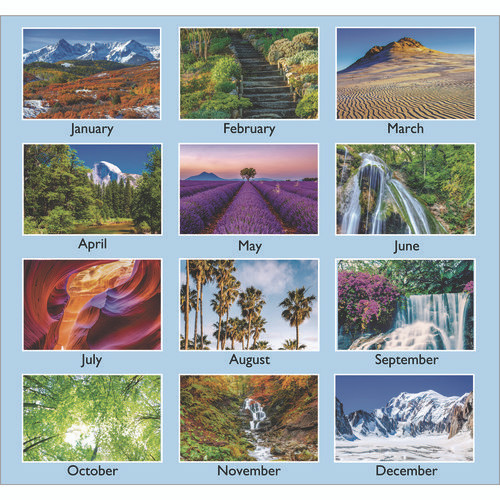 Scenic Monthly Wall Calendar, Landscape Photography, 12 X 17, White/multicolor Sheets, 12-month (jan To Dec): 2025 Scenic Monthly Wall Calendar, Landscape Photography, 12 X 17, White/multicolor Sheets, 12-month (jan To Dec): 2025