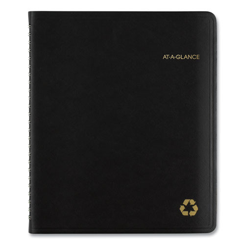 Recycled Weekly Vertical-column Format Appointment Book, 8.75 X 7, Black Cover, 12-month (jan To Dec): 2025 Recycled Weekly Vertical-column Format Appointment Book, 8.75 X 7, Black Cover, 12-month (jan To Dec): 2025