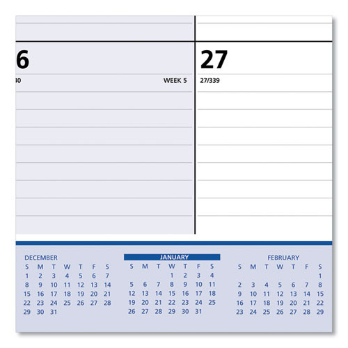 Quicknotes Desk Pad, 22 X 17, White/blue/yellow Sheets, Black Binding, Clear Corners, 13-month: Jan 2025 To Jan 2026 Quicknotes Desk Pad, 22 X 17, White/blue/yellow Sheets, Black Binding, Clear Corners, 13-month: Jan 2025 To Jan 2026
