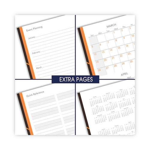 One-day-per-page Planning Notebook, 9 X 6, Dark Brown/orange Cover, 12-month (jan To Dec): 2025 One-day-per-page Planning Notebook, 9 X 6, Dark Brown/orange Cover, 12-month (jan To Dec): 2025