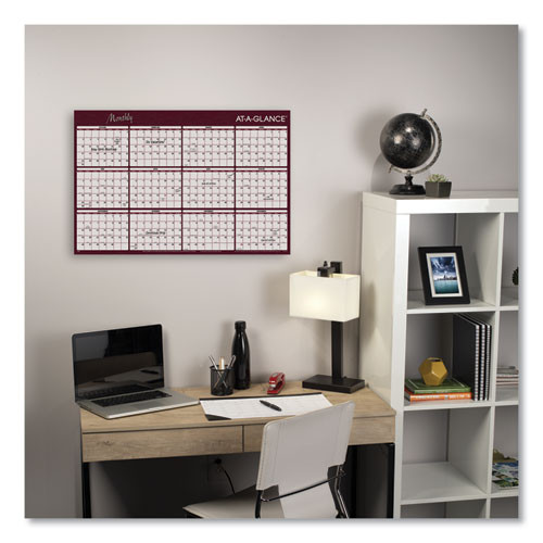 Reversible Horizontal Erasable Wall Planner, 48 X 32, Assorted Sheet Colors, 12-month (jan To Dec): 2025 Reversible Horizontal Erasable Wall Planner, 48 X 32, Assorted Sheet Colors, 12-month (jan To Dec): 2025