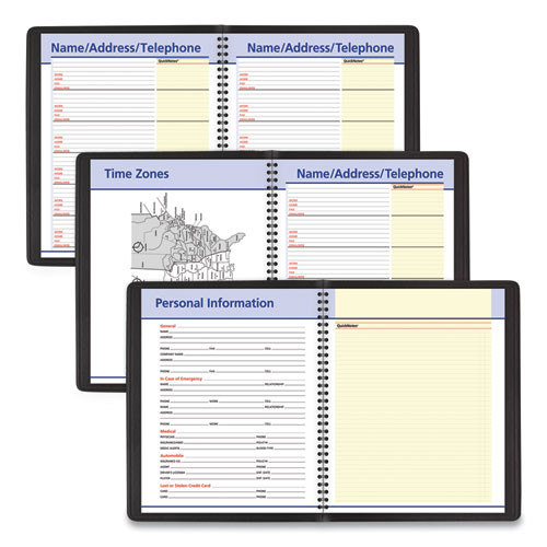 Quicknotes Weekly Block Format Appointment Book, 10 X 8, Black Cover, 12-month (jan To Dec): 2025 Quicknotes Weekly Block Format Appointment Book, 10 X 8, Black Cover, 12-month (jan To Dec): 2025