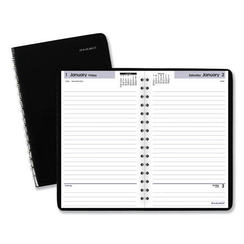 Dayminder Daily Appointment Book, 8 X 5, Black Cover, 12-month (jan To Dec): 2023 Dayminder Daily Appointment Book, 8 X 5, Black Cover, 12-month (jan To Dec): 2023