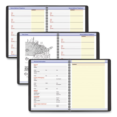 Quicknotes Weekly Vertical-column Format Appointment Book, 11 X 8.25, Black Cover, 12-month (jan To Dec): 2025 Quicknotes Weekly Vertical-column Format Appointment Book, 11 X 8.25, Black Cover, 12-month (jan To Dec): 2025