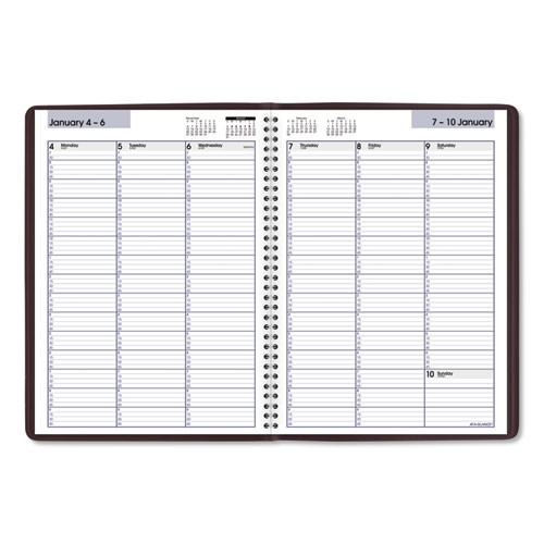 Dayminder Weekly Appointment Book, Vertical-column Format, 11 X 8, Burgundy Cover, 12-month (jan To Dec): 2025 Dayminder Weekly Appointment Book, Vertical-column Format, 11 X 8, Burgundy Cover, 12-month (jan To Dec): 2025