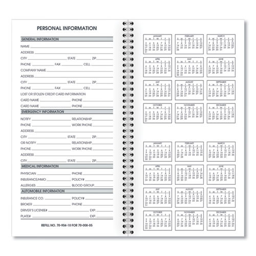 Weekly Appointment Book Refill Hourly Ruled, 6.25 X 3.25, White Sheets, 12-month (jan To Dec): 2025 Weekly Appointment Book Refill Hourly Ruled, 6.25 X 3.25, White Sheets, 12-month (jan To Dec): 2025
