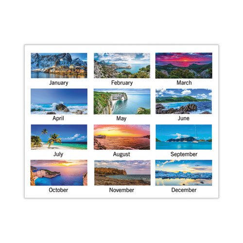 Seascape Panoramic Desk Pad, Seascape Panoramic Photography, 22 X 17, White Sheets, Clear Corners, 12-month (jan-dec): 2025 Seascape Panoramic Desk Pad, Seascape Panoramic Photography, 22 X 17, White Sheets, Clear Corners, 12-month (jan-dec): 2025