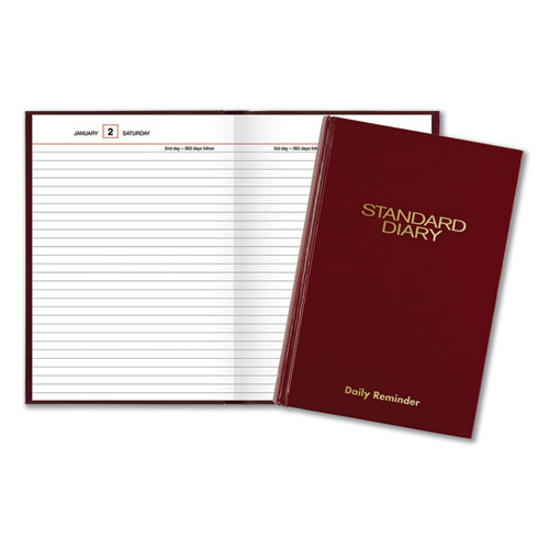 Standard Diary Daily Reminder Book, 2026 Edition, Medium/college Rule, Red Cover, (201) 8.25 X 5.75 Sheets Standard Diary Daily Reminder Book, 2026 Edition, Medium/college Rule, Red Cover, (201) 8.25 X 5.75 Sheets
