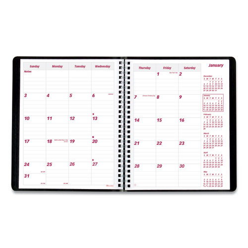 Essential Collection 14-month Ruled Monthly Planner, 8.88 X 7.13, Black Cover, 14-month: Dec 2025 To Jan 2027 Essential Collection 14-month Ruled Monthly Planner, 8.88 X 7.13, Black Cover, 14-month: Dec 2025 To Jan 2027