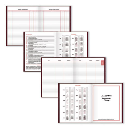 Standard Diary Daily Diary, 2025 Edition, Medium/college Rule, Red Cover, (200) 9.5 X 7.5 Sheets Standard Diary Daily Diary, 2025 Edition, Medium/college Rule, Red Cover, (200) 9.5 X 7.5 Sheets