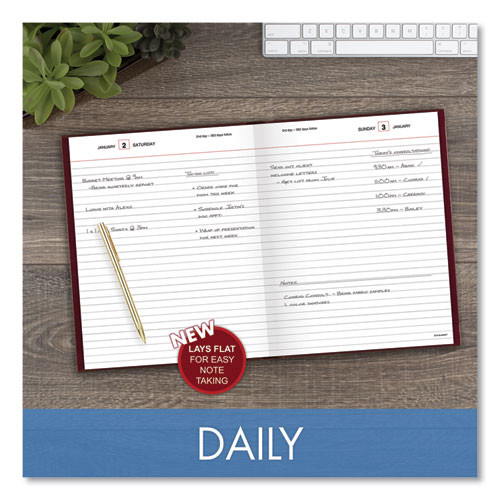 Standard Diary Daily Diary, 2025 Edition, Medium/college Rule, Red Cover, (200) 9.5 X 7.5 Sheets Standard Diary Daily Diary, 2025 Edition, Medium/college Rule, Red Cover, (200) 9.5 X 7.5 Sheets
