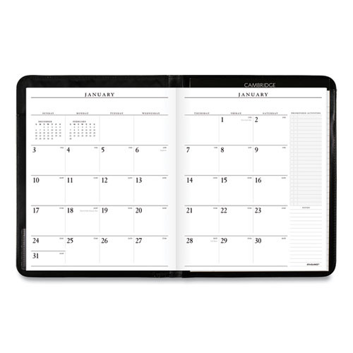 Executive Monthly Padfolio, 11 X 9, Black Cover, 13-month: Jan 2025 To Jan 2026 Executive Monthly Padfolio, 11 X 9, Black Cover, 13-month: Jan 2025 To Jan 2026