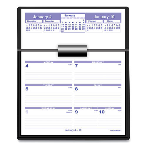Flip-a-week Desk Calendar And Base, 7 X 5.5, White Sheets, 12-month (jan To Dec): 2026 Flip-a-week Desk Calendar And Base, 7 X 5.5, White Sheets, 12-month (jan To Dec): 2026