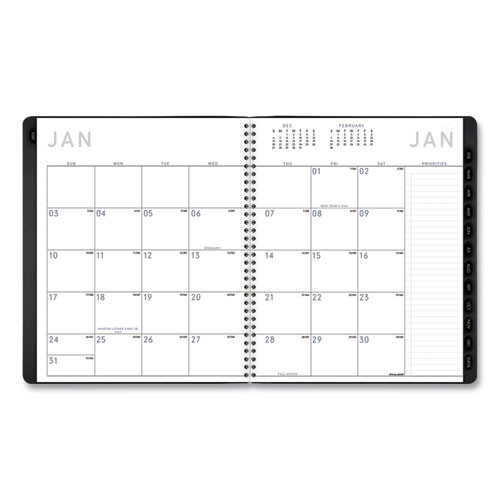 Contemporary Monthly Planner, Premium Paper, 11 X 9, Black Cover, 12-month (jan To Dec): 2025 Contemporary Monthly Planner, Premium Paper, 11 X 9, Black Cover, 12-month (jan To Dec): 2025