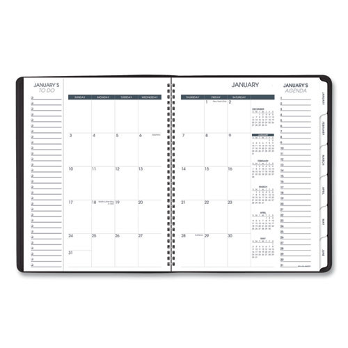Triple View Weekly Vertical-column Format Appointment Book, 11 X 8.25, Black Cover, 12-month (jan To Dec): 2025 Triple View Weekly Vertical-column Format Appointment Book, 11 X 8.25, Black Cover, 12-month (jan To Dec): 2025
