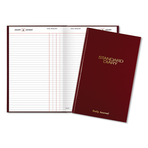 Standard Diary Daily Journal, 2025 Edition, Wide/legal Rule, Red Cover, (210) 12 X 7.75 Sheets Standard Diary Daily Journal, 2025 Edition, Wide/legal Rule, Red Cover, (210) 12 X 7.75 Sheets
