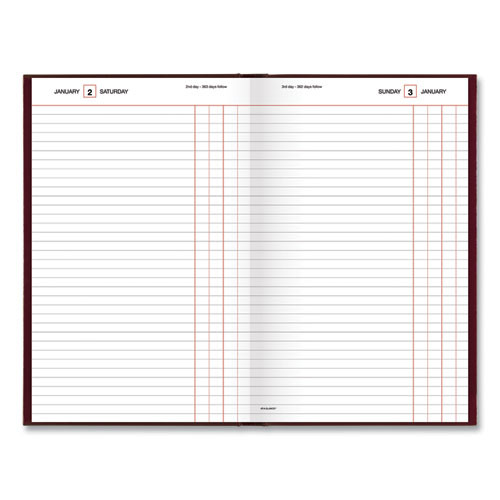 Standard Diary Daily Journal, 2025 Edition, Wide/legal Rule, Red Cover, (210) 12 X 7.75 Sheets Standard Diary Daily Journal, 2025 Edition, Wide/legal Rule, Red Cover, (210) 12 X 7.75 Sheets