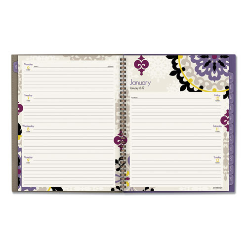 Vienna Weekly/monthly Appointment Book, Geometric Artwork, 11 X 8.5, Purple/tan Cover, 12-month (jan To Dec): 2025 Vienna Weekly/monthly Appointment Book, Geometric Artwork, 11 X 8.5, Purple/tan Cover, 12-month (jan To Dec): 2025