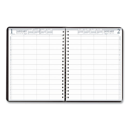 Executive Series Four-person Group Practice Daily Appointment Book, 11 X 8.5, Black Hard Cover, 12-month (jan To Dec): 2025 Executive Series Four-person Group Practice Daily Appointment Book, 11 X 8.5, Black Hard Cover, 12-month (jan To Dec): 2025